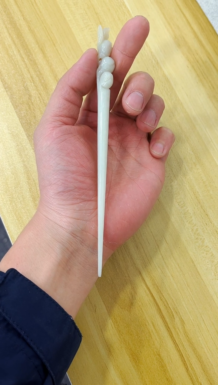 【闪购商品】和田玉发饰未镶嵌发簪01