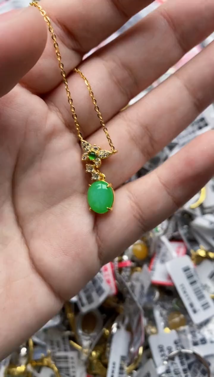 【闪购商品】翡翠戒指银S925镶嵌22222---4