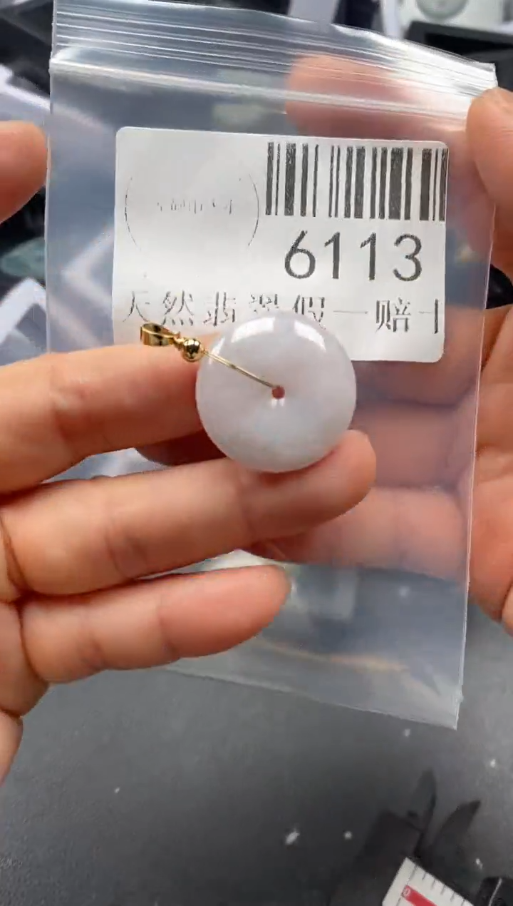翡翠未镶嵌吊坠(不含链)6113