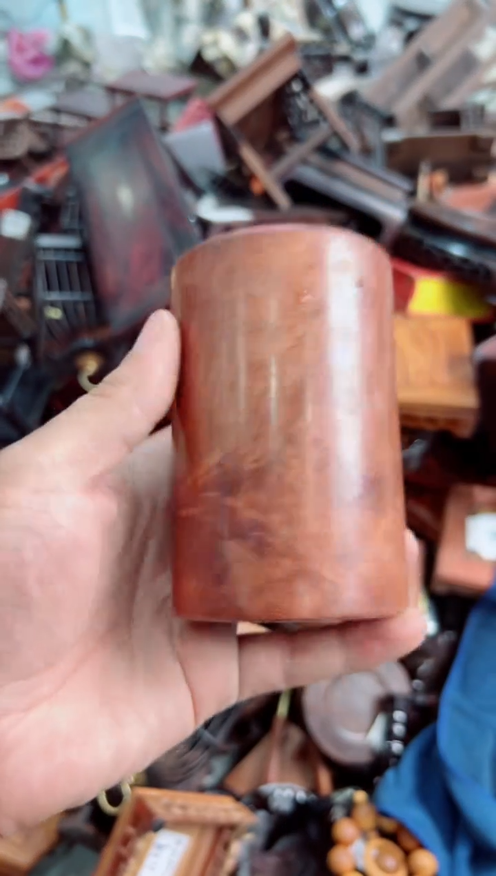 木112笔筒底座花架摆件处理