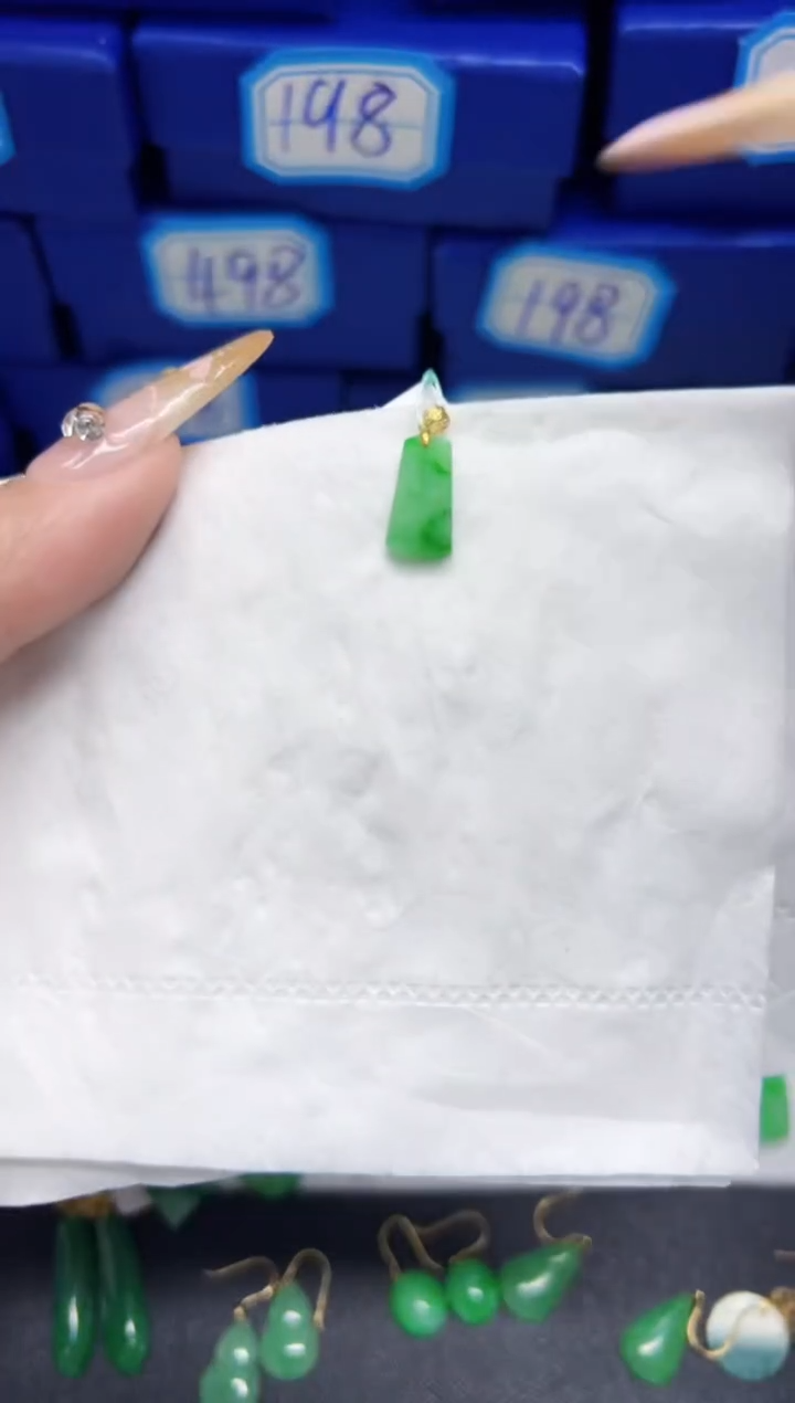 【闪购商品】翡翠颈饰18K金镶嵌Y缅料A货/支持复检/一件