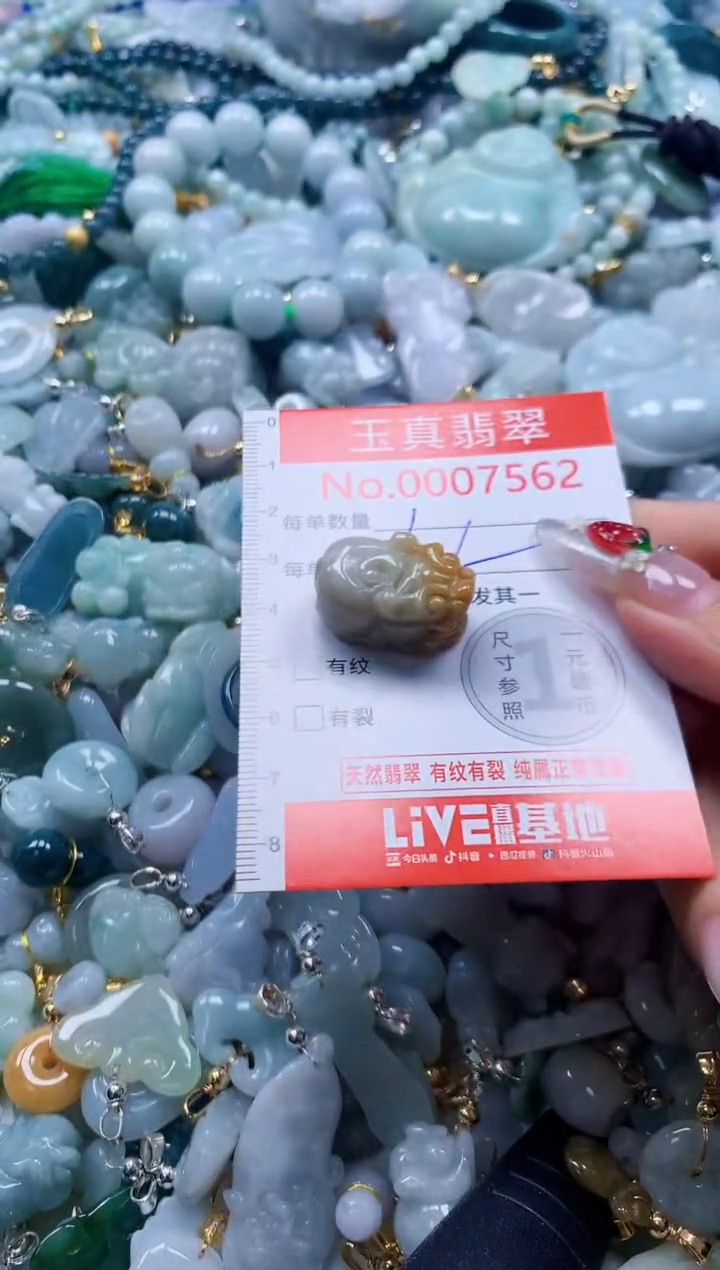 翡翠未镶嵌吊坠(不含链)7562