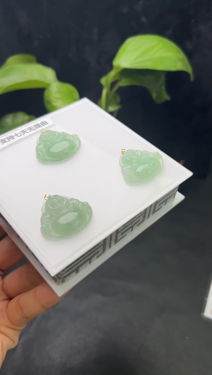 【闪购商品】翡翠颈饰18K金镶嵌499-ND10158多样性发一件