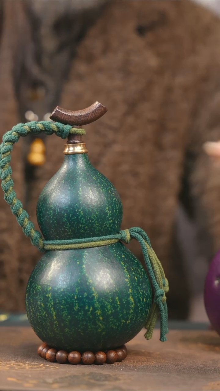 【闪购商品】XH336大漆酒葫芦不包手串及旋转底座