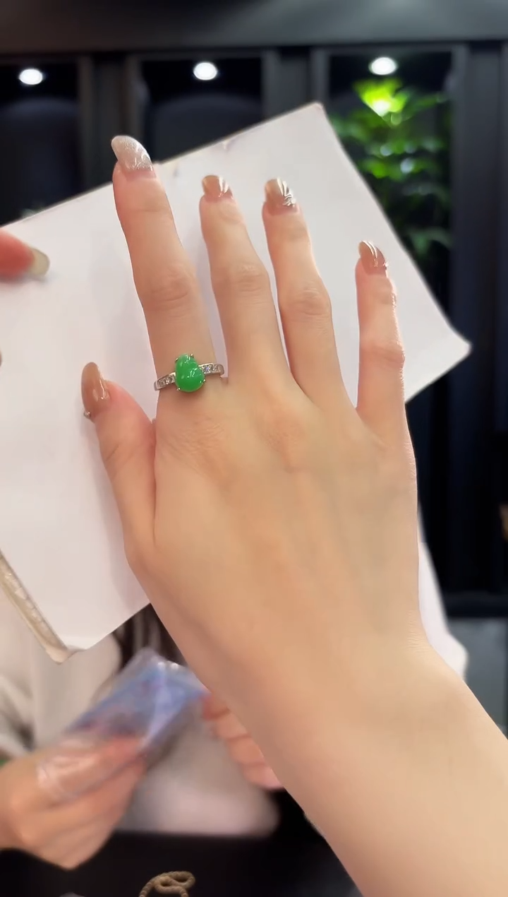 未镶嵌戒指翡翠 缅料A货/支持复检/一件