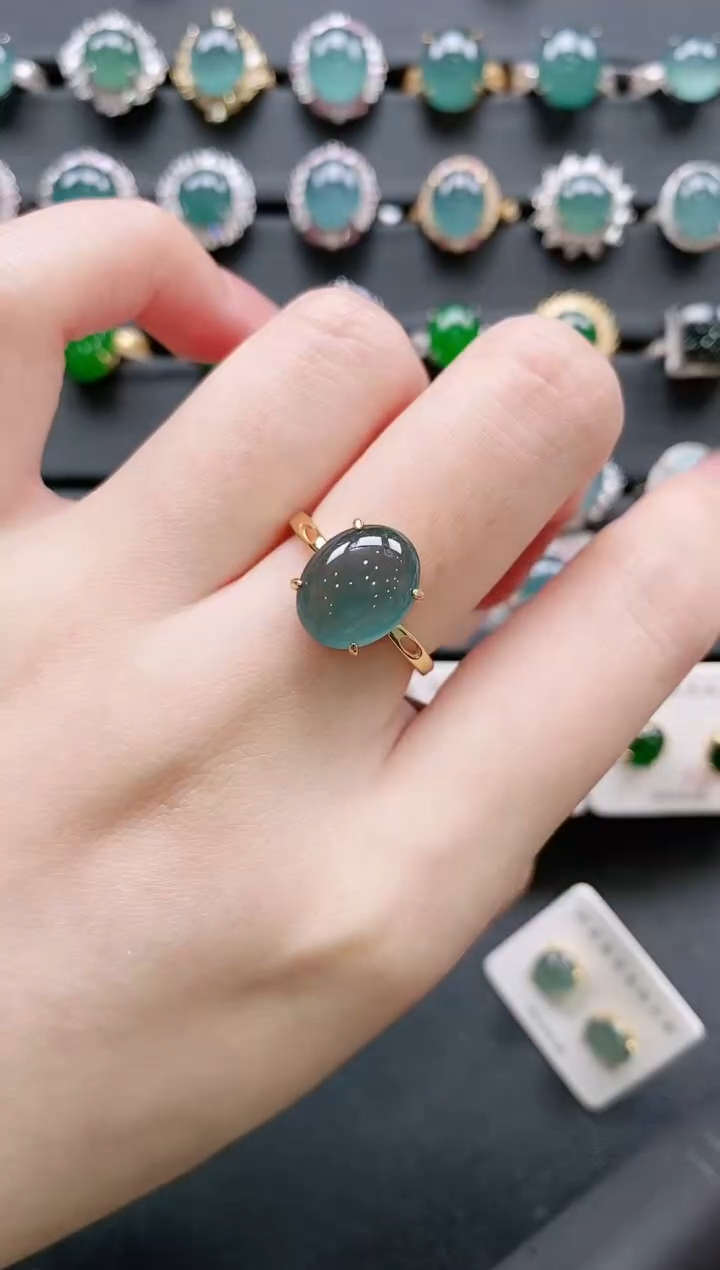 【闪购商品】翡翠戒指银S925镶嵌11111111