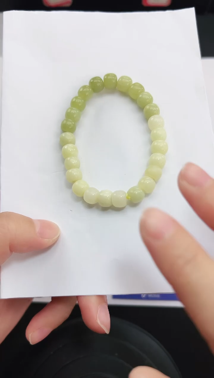 未镶嵌手串和田玉888岚钻微色差T