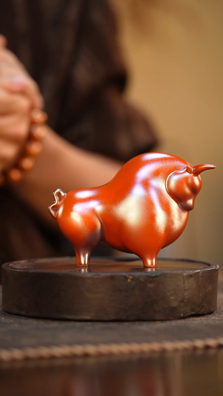 2柴房陶瓷柴烧红牛