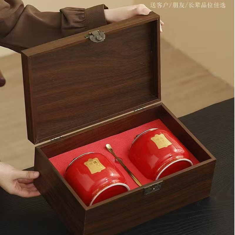 陶瓷罐装双陶瓷罐装  铁观音 金骏眉 正山小种 肉桂 茶叶新茶送礼