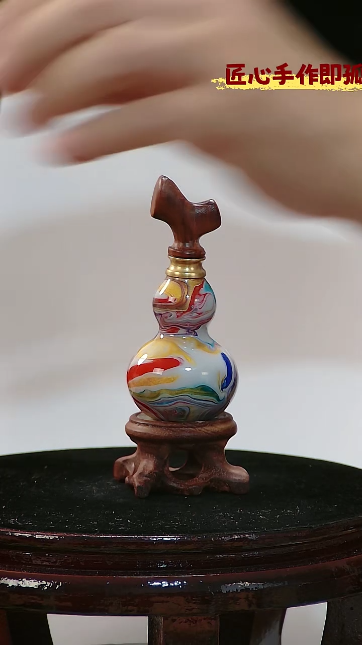 藤杜*君檀木塞葫芦把件 659