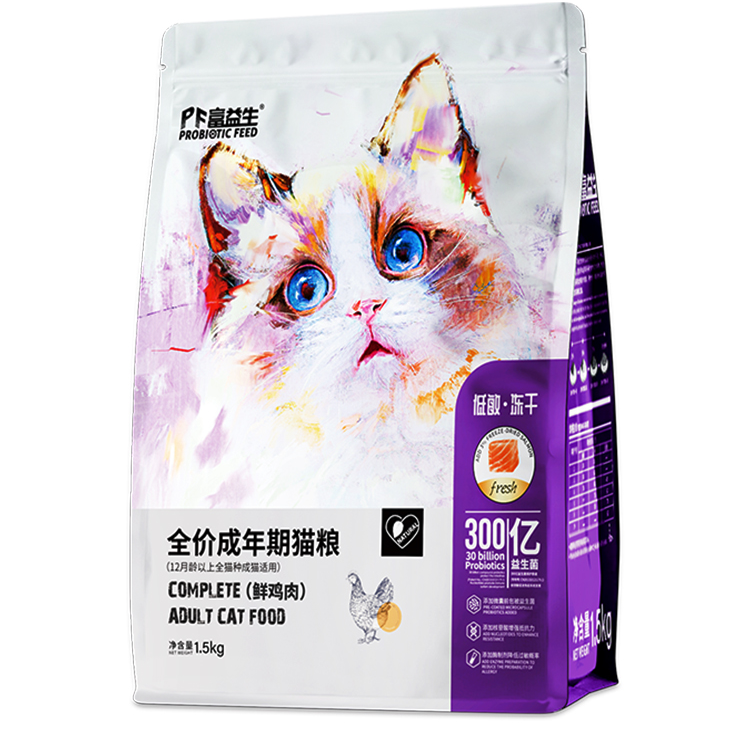 Probiotic Feed/富益生全价成猫幼猫无谷增肥保护肠道益生菌主粮