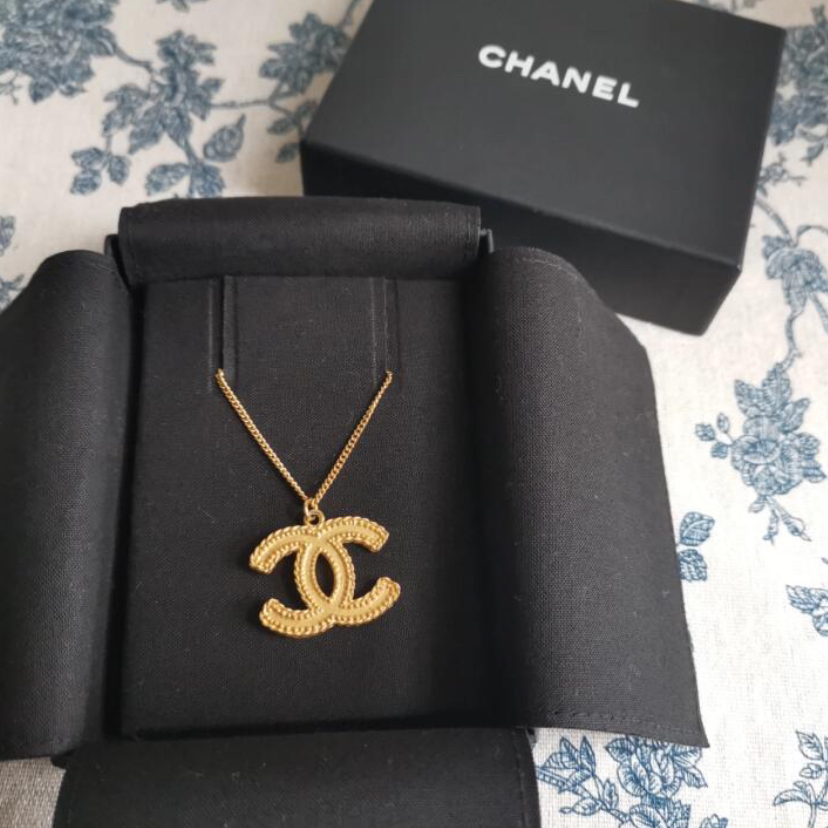 99新 Chanel/香奈儿 轻奢百搭款素款麦穗古法项链C早春14C/AE0252