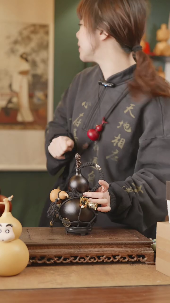 【闪购商品】237号精品天然大漆工艺防渗内胆酒葫芦~