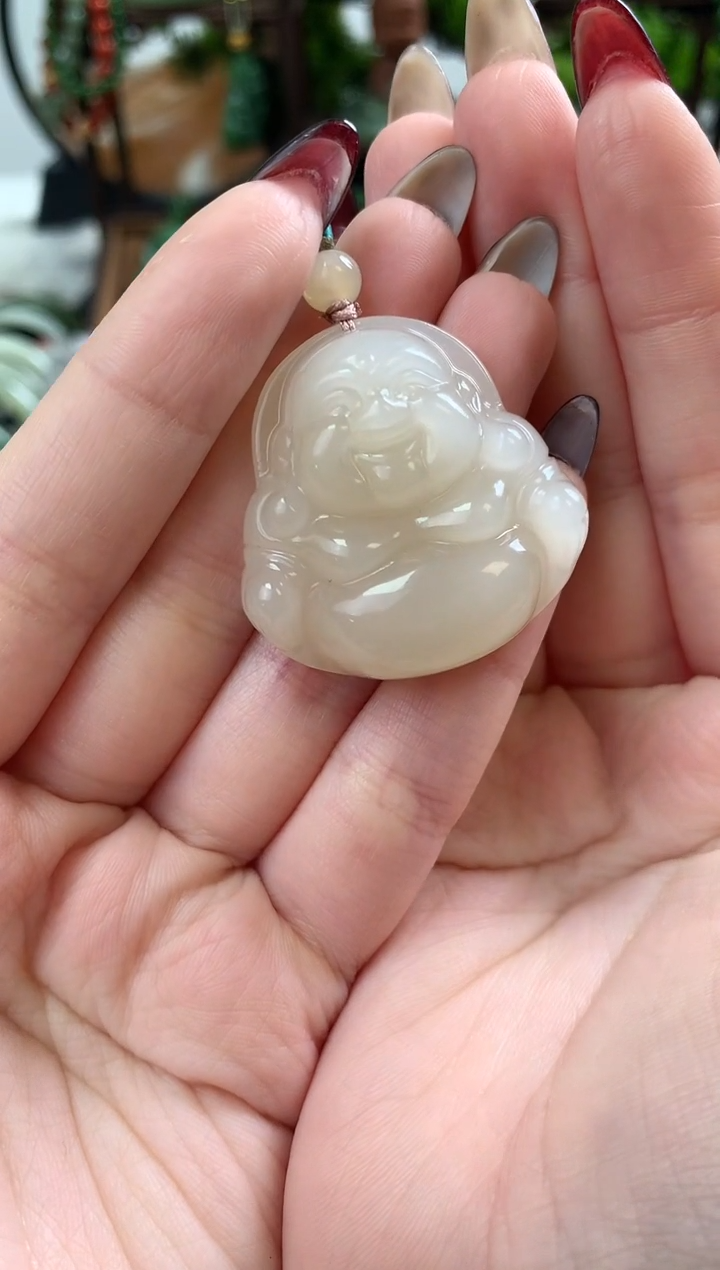 【闪购商品】和田玉颈饰未镶嵌吊坠35mm