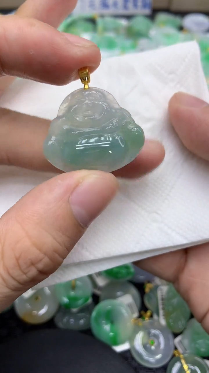 颈饰未镶嵌翡翠天然缅甸A货翡翠