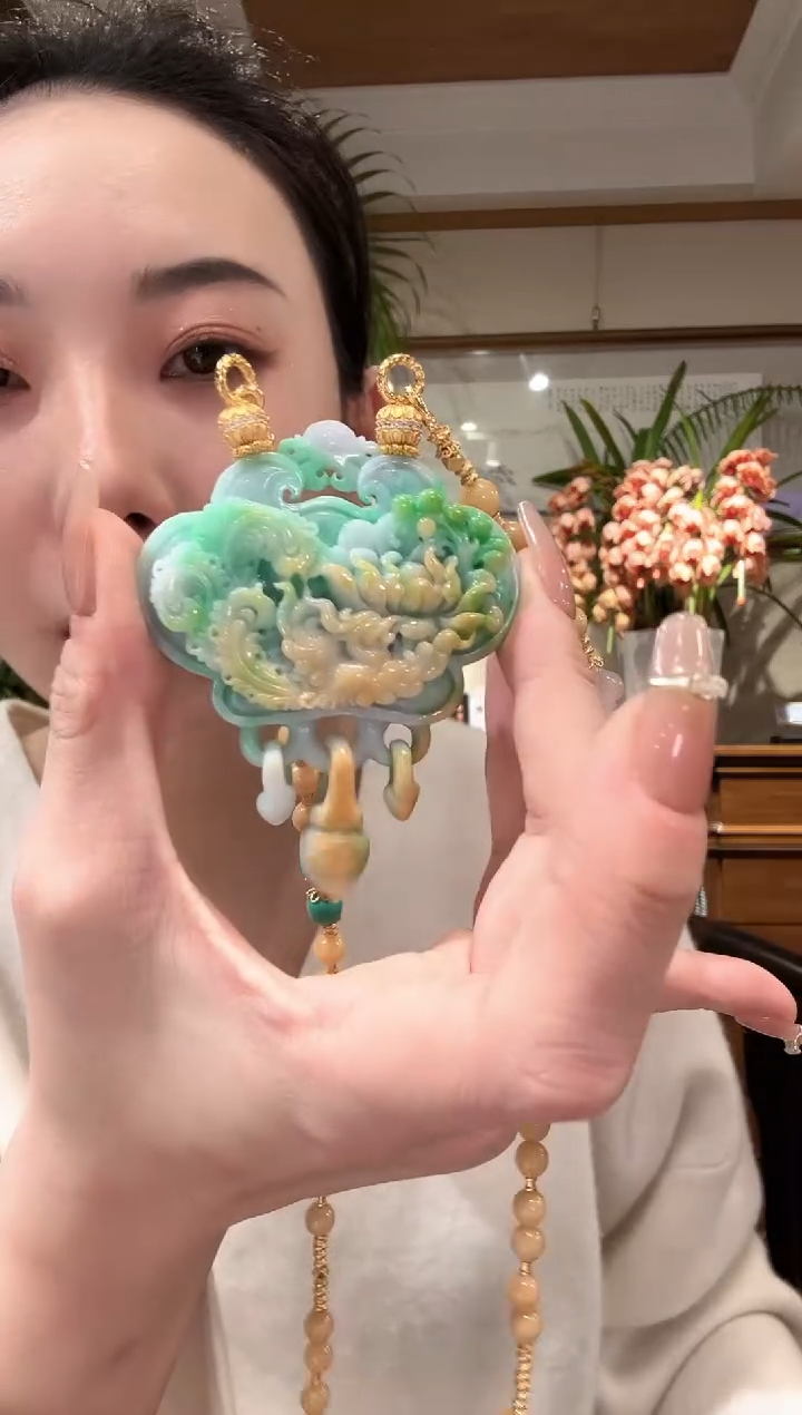 【闪购商品】翡翠颈饰未镶嵌国风