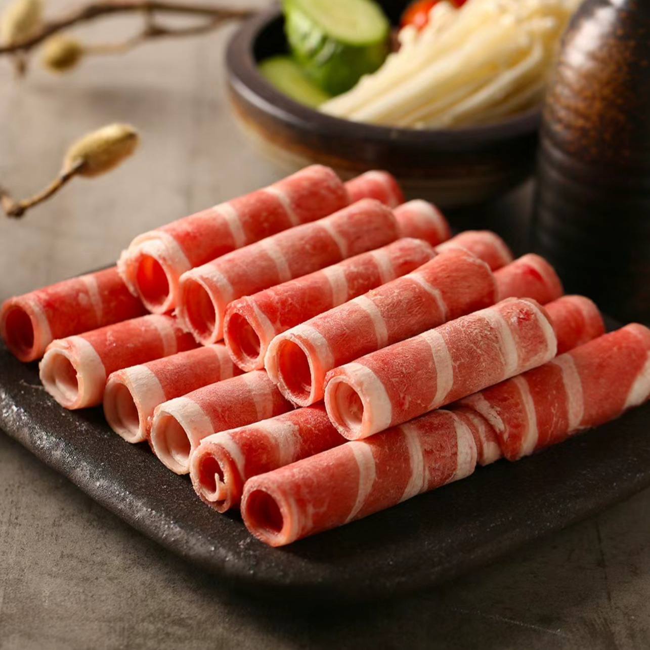 【牛肉卷】（火锅烤肉）100/200g火锅食材