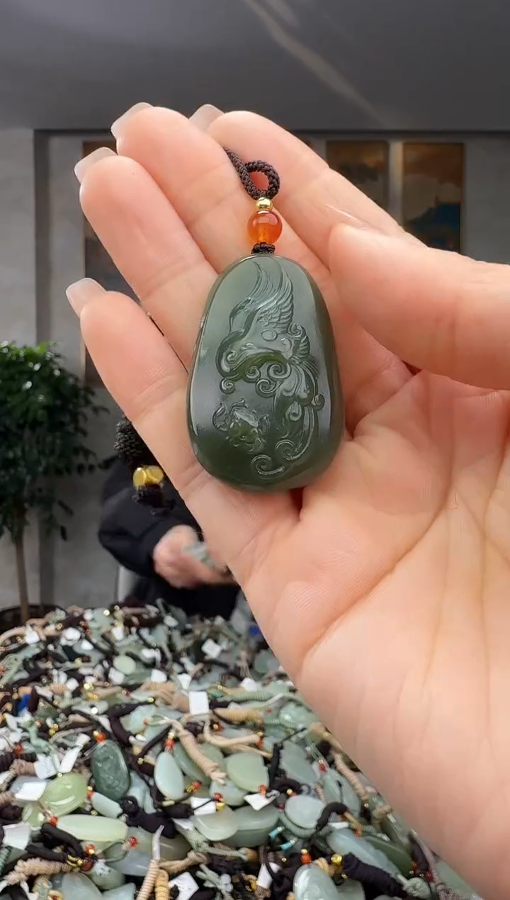 颈饰未镶嵌和田玉拍一发一多样性发货