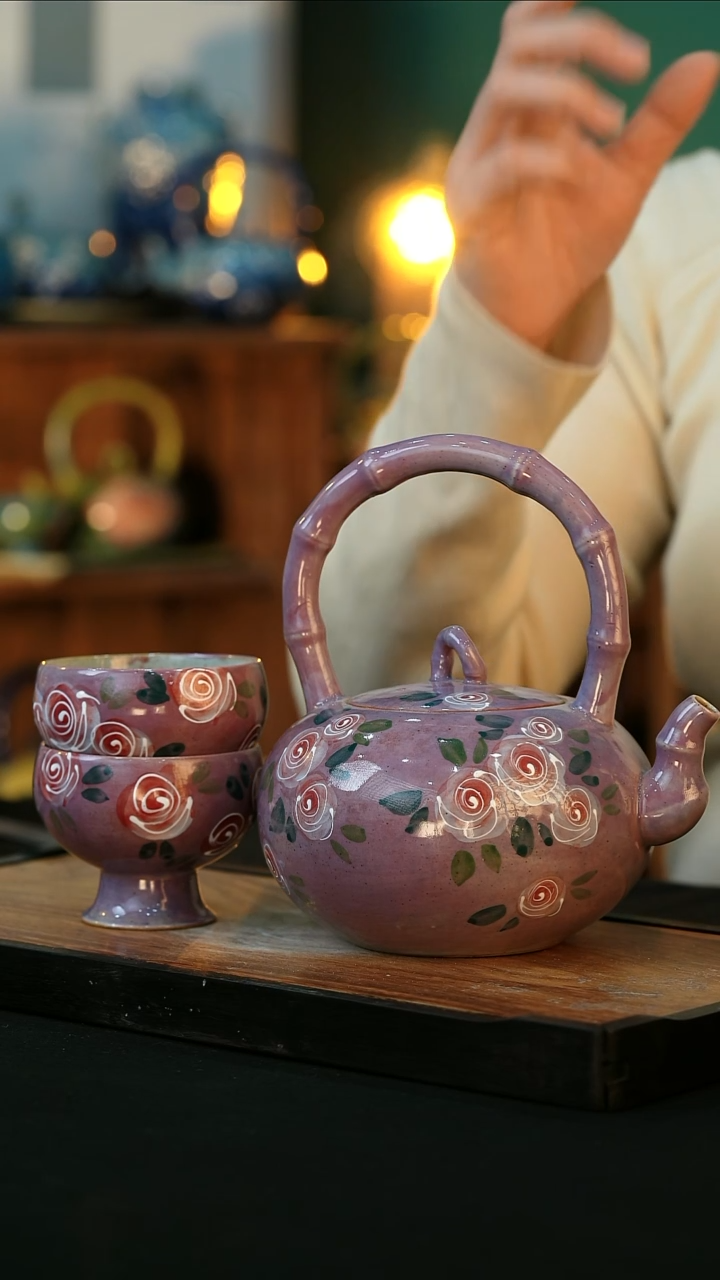 【闪购商品】杯手绘心瓷陶瓷浮力