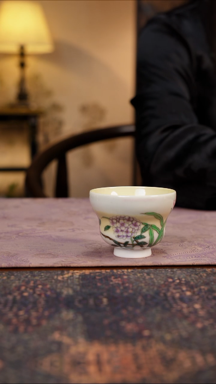 杯景德镇陶瓷杯碗柴烧多人