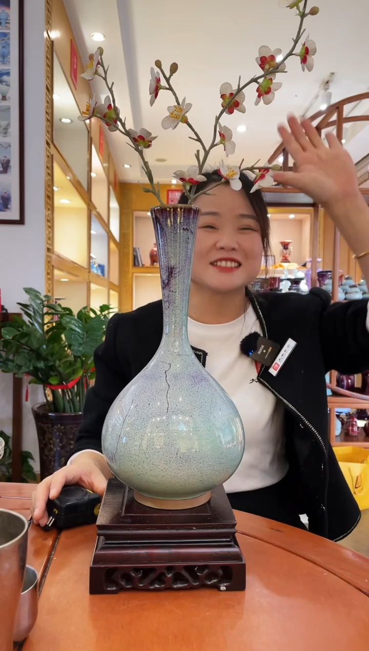 摆件大宋官窑【鹅颈瓶】优雅大气