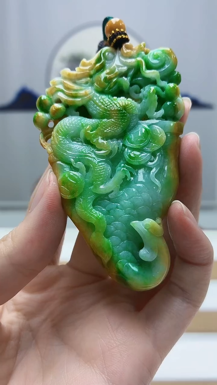 未镶嵌定制翡翠4812zm-毛货挂件51