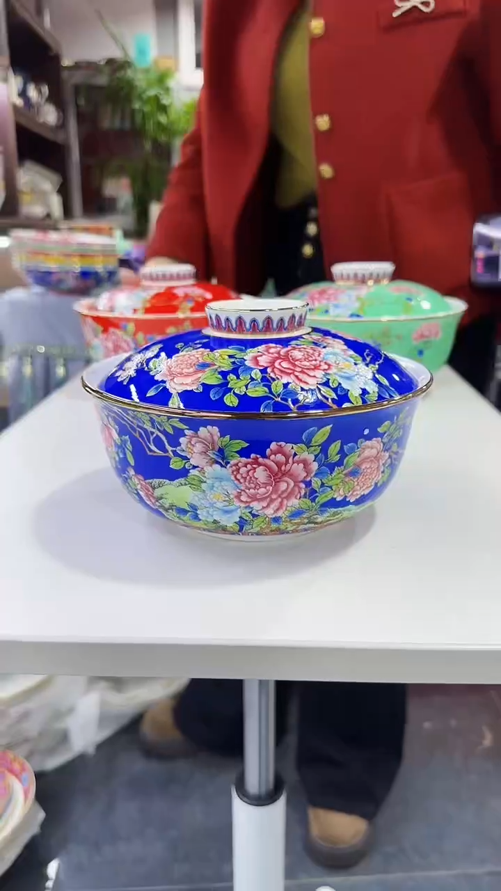 【闪购商品】瓷片7.5英寸【盖碗】1个景德镇陶瓷