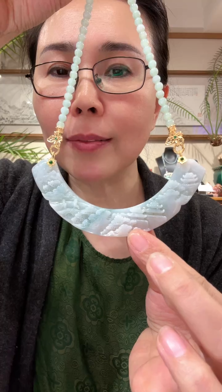 【闪购商品】翡翠颈饰未镶嵌国风