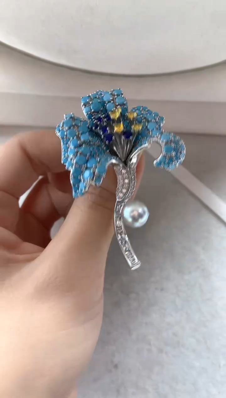 未镶嵌胸饰海水珍珠多样性发其一