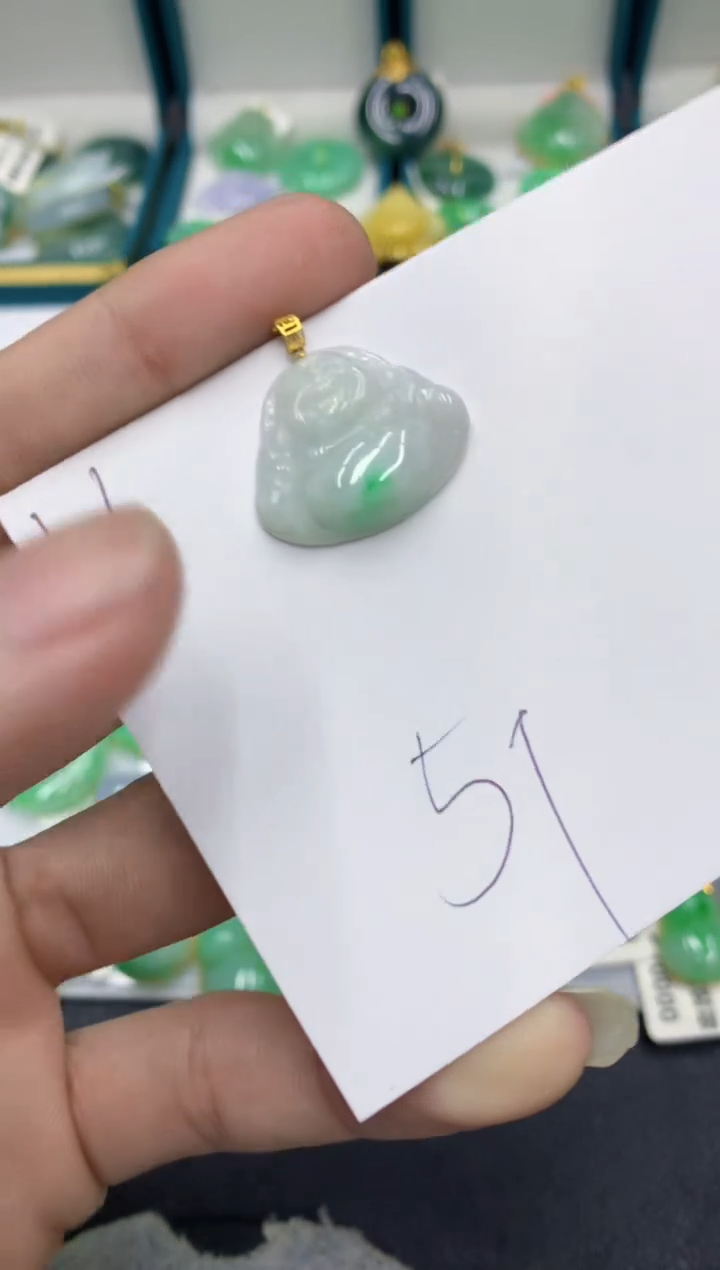 【闪购商品】翡翠颈饰18K金镶嵌翡翠