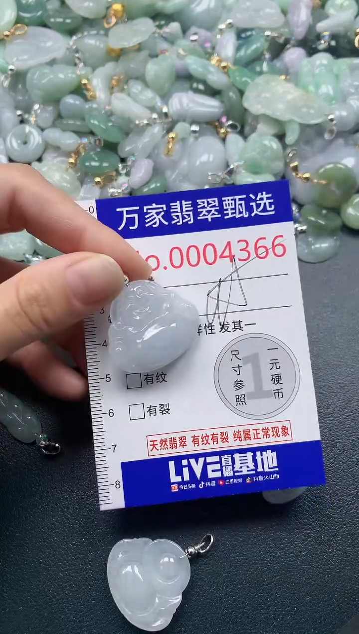 吊坠(不含链)未镶嵌翡翠4366