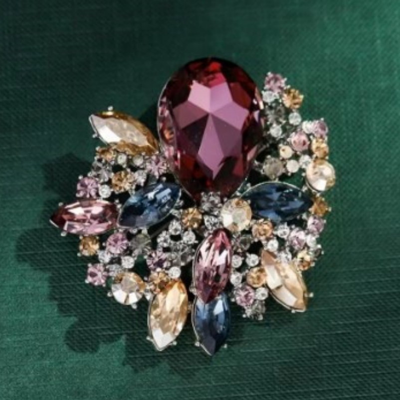  禧娘娘-小众手工时尚创意复古大衣胸针-S3471