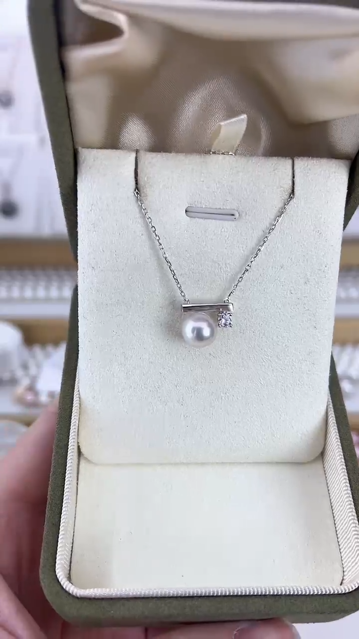 【闪购商品】淡水珍珠颈饰未镶嵌07天然极光珍珠天女光平衡木