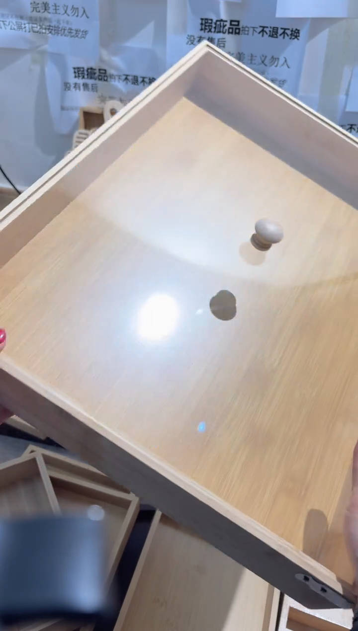 木制收纳盒带盖子拍下不退不换
