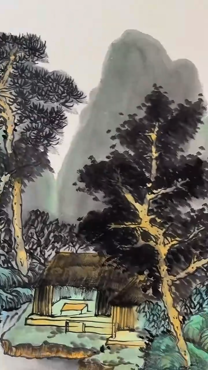 国画陈京广手绘绘画作品17-3