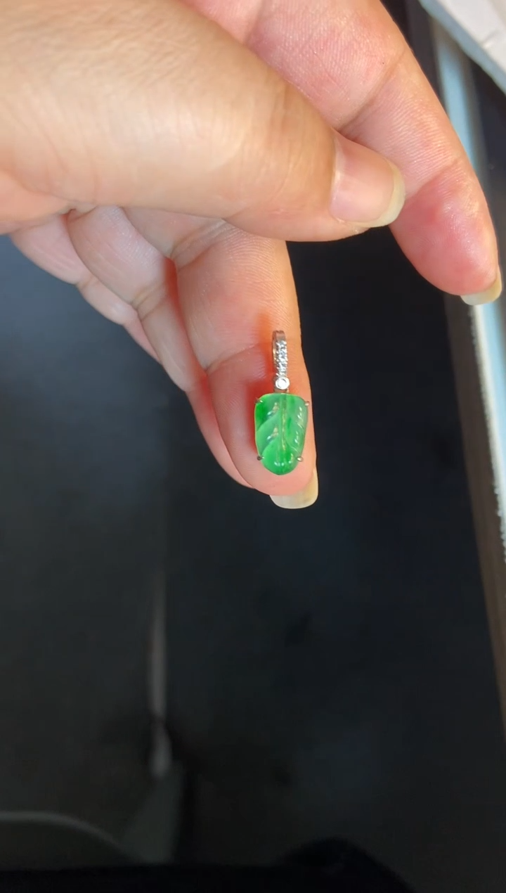 吊坠(不含链)银S925镶嵌翡翠1