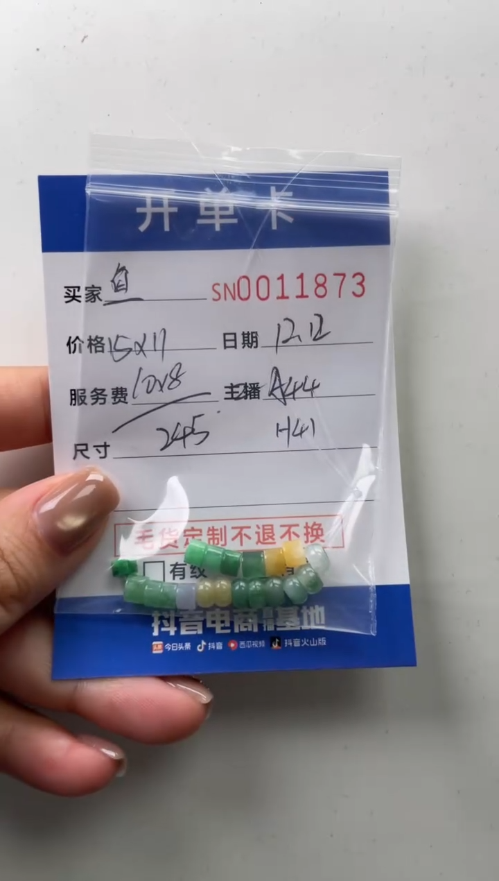 颈饰未镶嵌翡翠鱼***泡11873