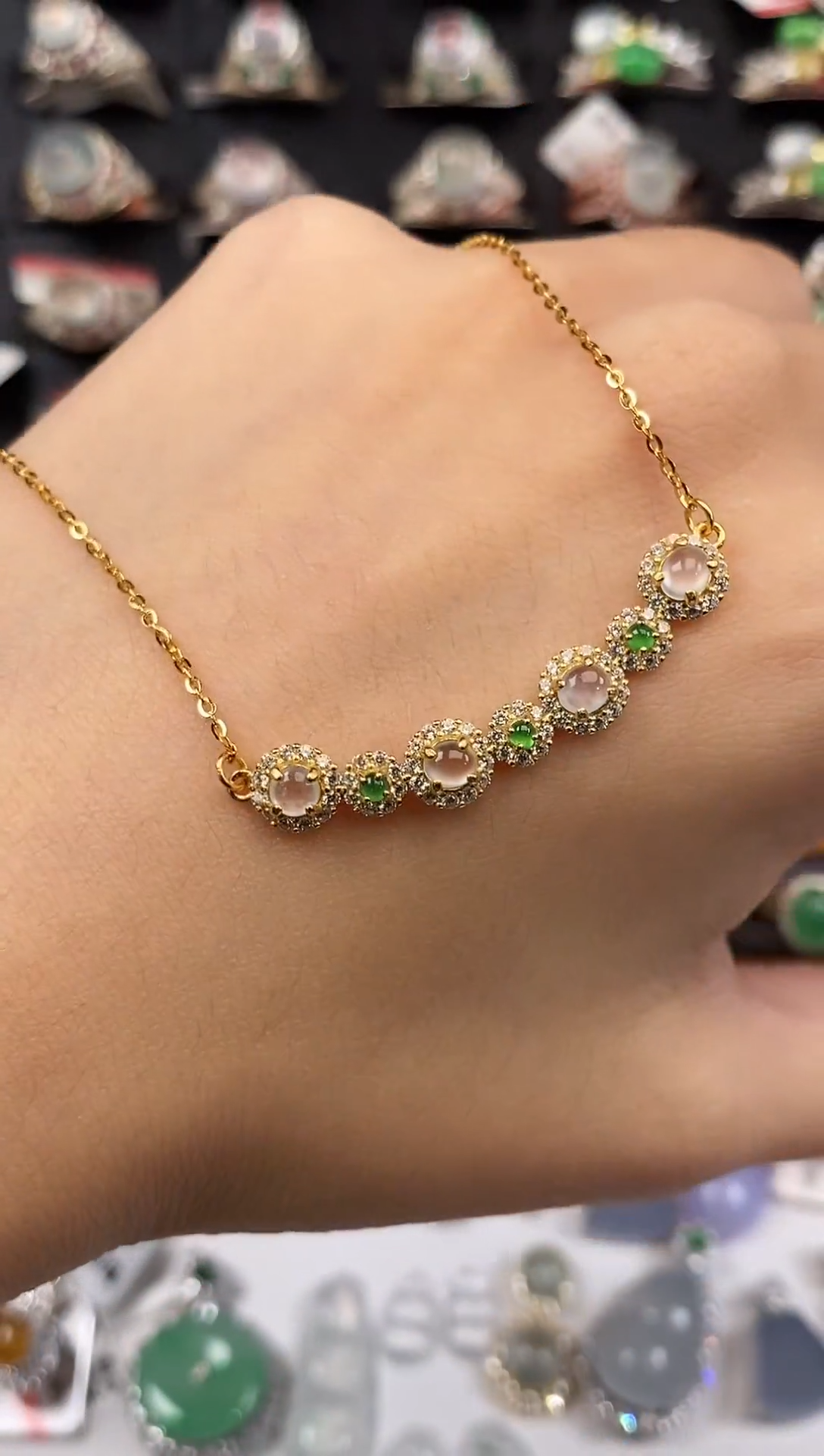 银S925镶嵌戒指翡翠天然A货翡翠26