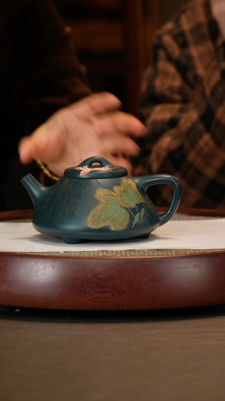 【闪购商品】紫砂茶壶【张赦棠】绿泥子冶石瓢
