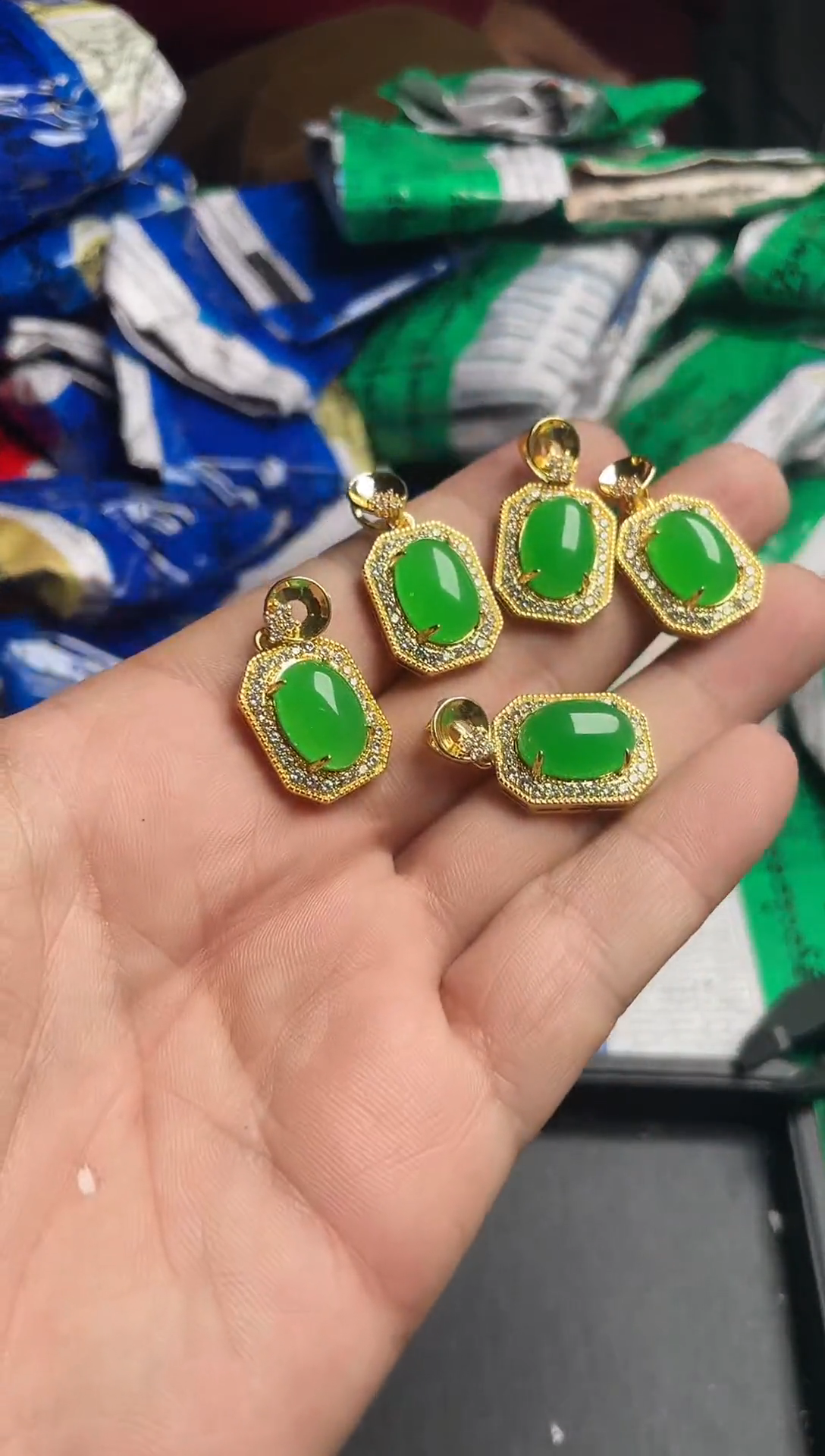 强子收货--所见即所得--多样性发货--FH2286绿色蛋面