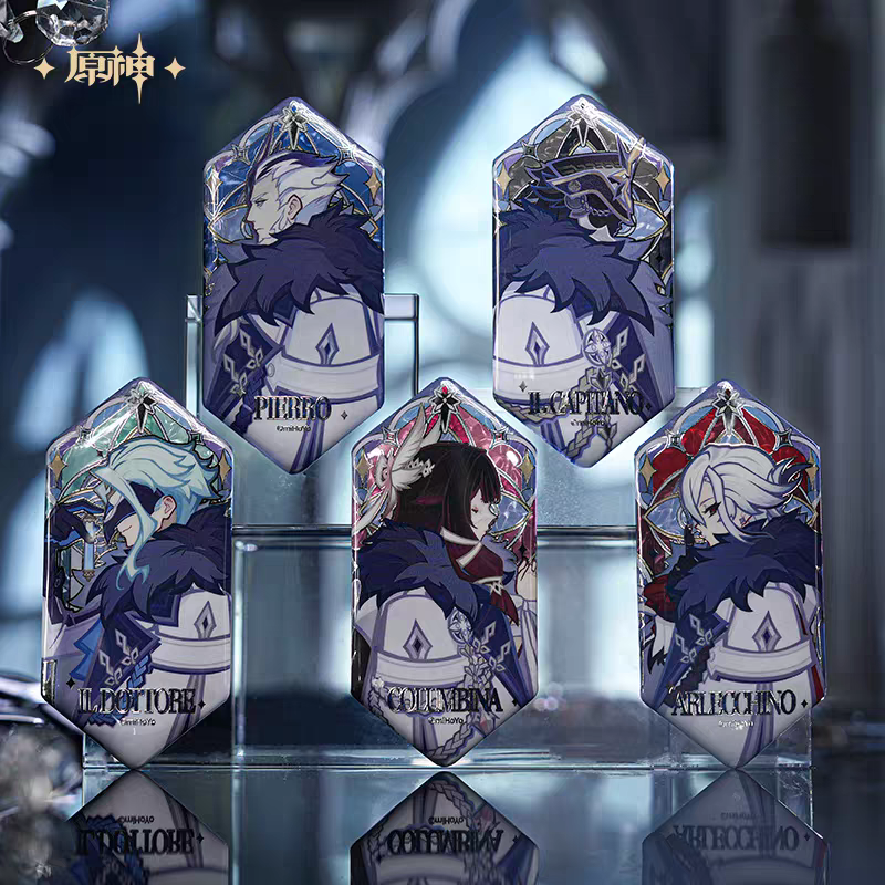 【开车】原神霜痕与权焰系列徽章 浮雕烫银工盲盒代拆 呆呆