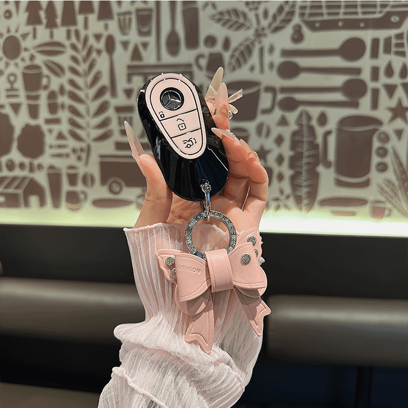 适用25款奔驰E300钥匙套C260L壳C级扣新S级S400L包GLC300车钥匙包