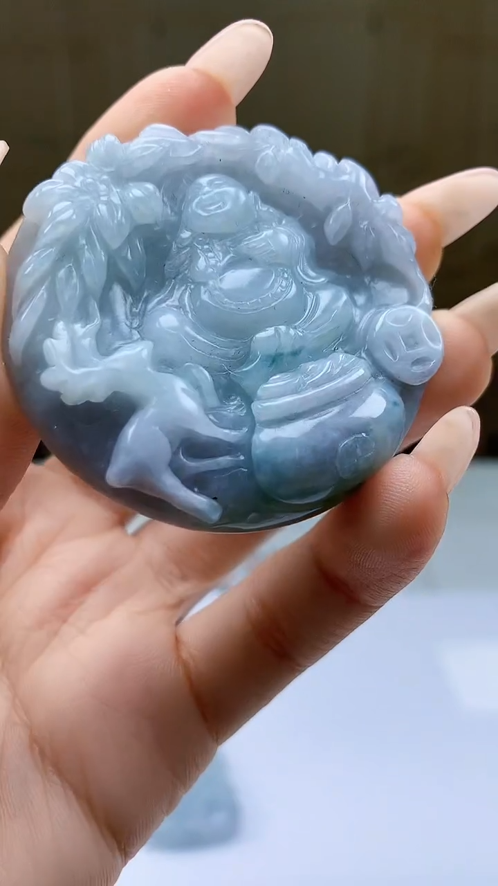 【闪购商品】定制翡翠未镶嵌5155ty-毛货挂件89