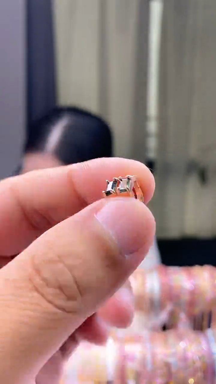 【闪购商品】碧玺耳扣银S925镶嵌156166516616