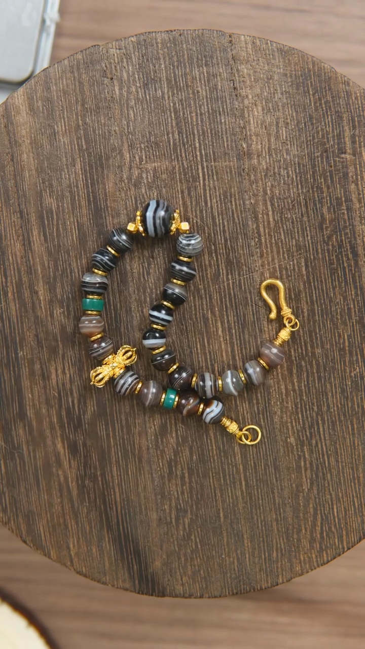 【闪购商品】玛瑙/玉髓手链未镶嵌药师手链