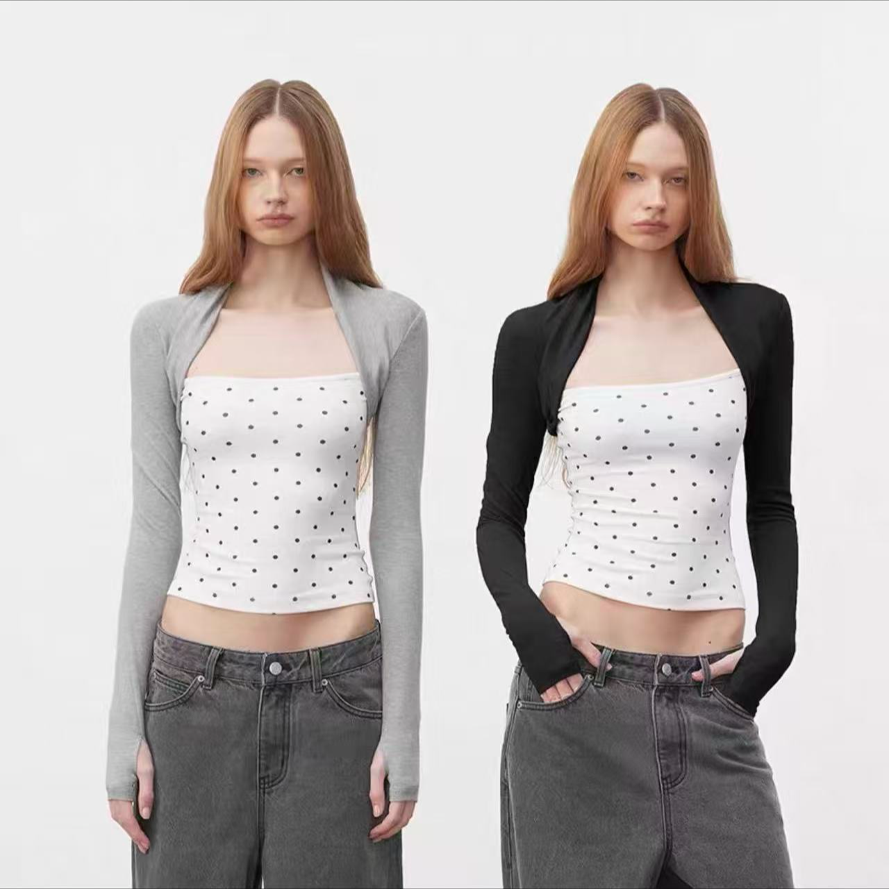 【LOCAT】AFTADAWN 波点拼接t恤  MJT45219