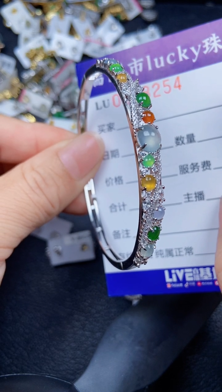 【闪购商品】翡翠颈饰银S925镶嵌8254