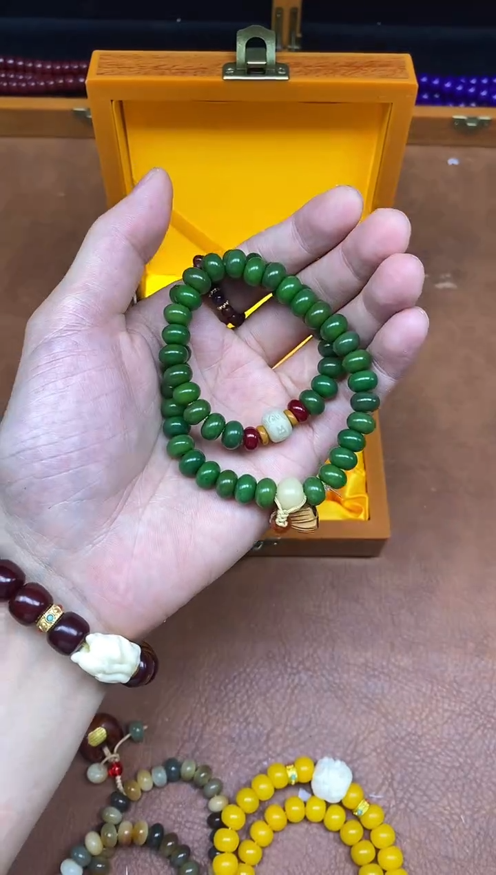 菩提根/象牙果手串精挑搭配手串 无礼盒 Y511