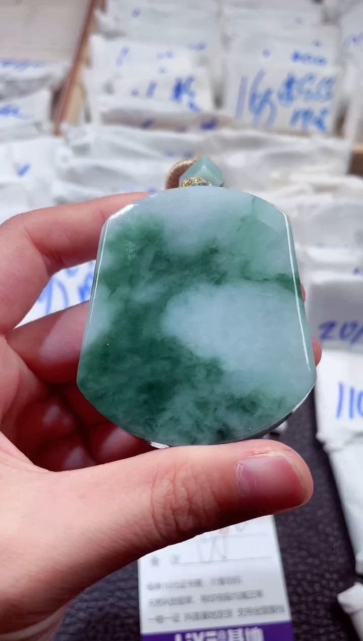 翡翠未镶嵌颈饰00008518