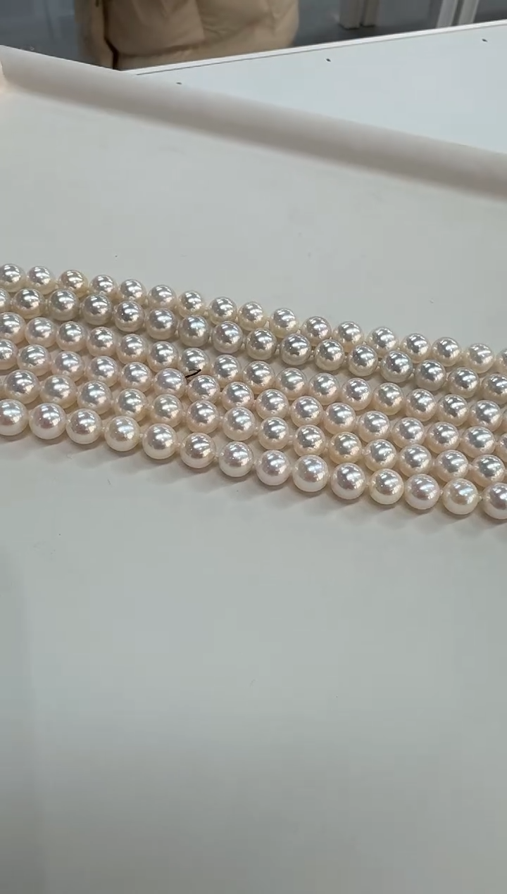 项链未镶嵌海水珍珠海水珍珠项链7-8mm多样性发一